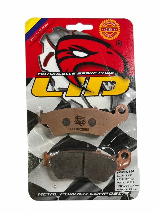 Pastillas de freno DELANTERAS para moto LID RACING PREMIUM para HONDA XR 400