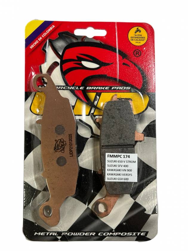 Pastillas de freno TRASERAS para moto LID RACING PREMIUM para KAWASAKI VERSYS 650