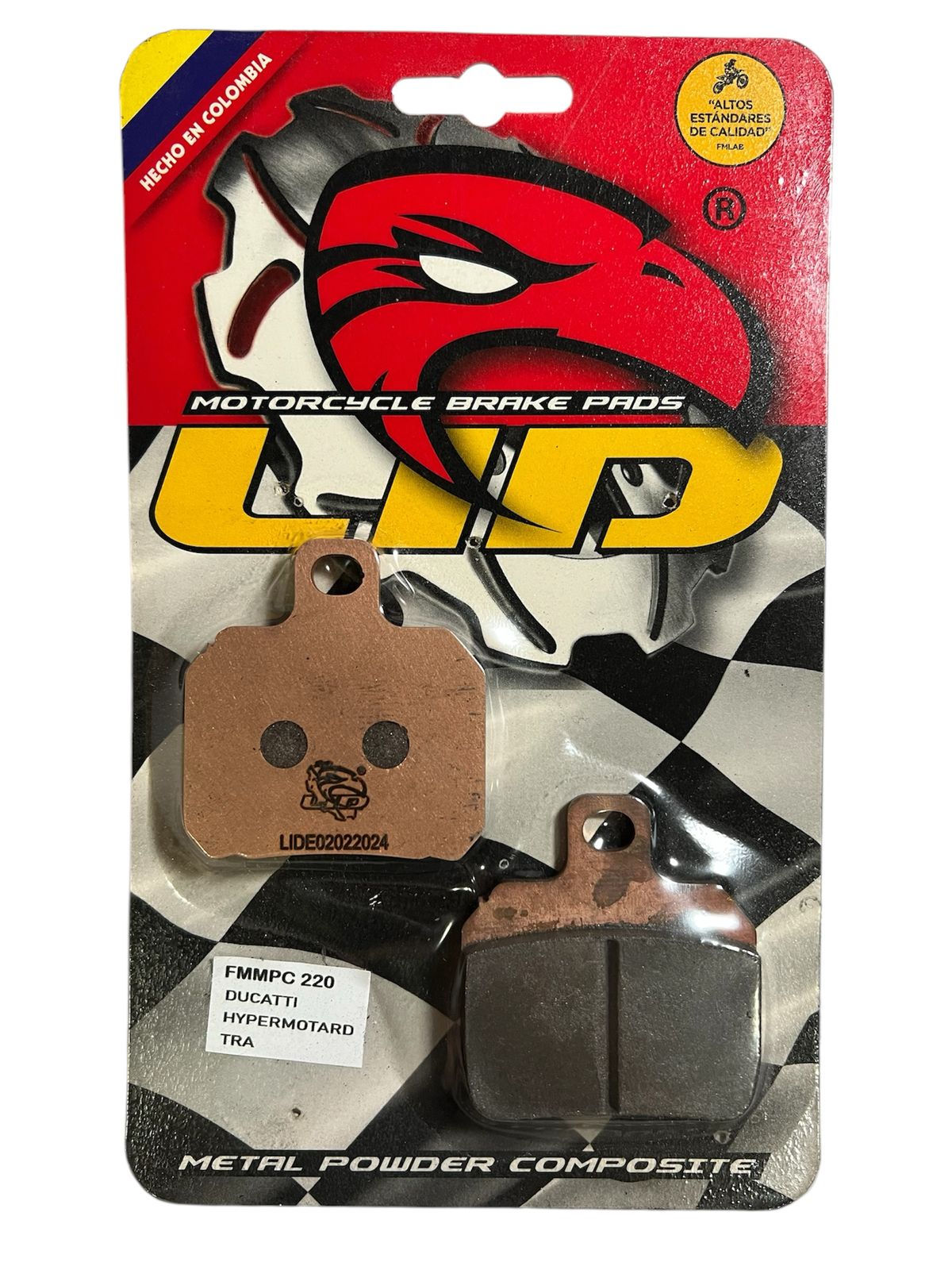 Pastillas de freno TRASERAS para moto LID RACING PREMIUM para DUCATI HYPERMOTARD