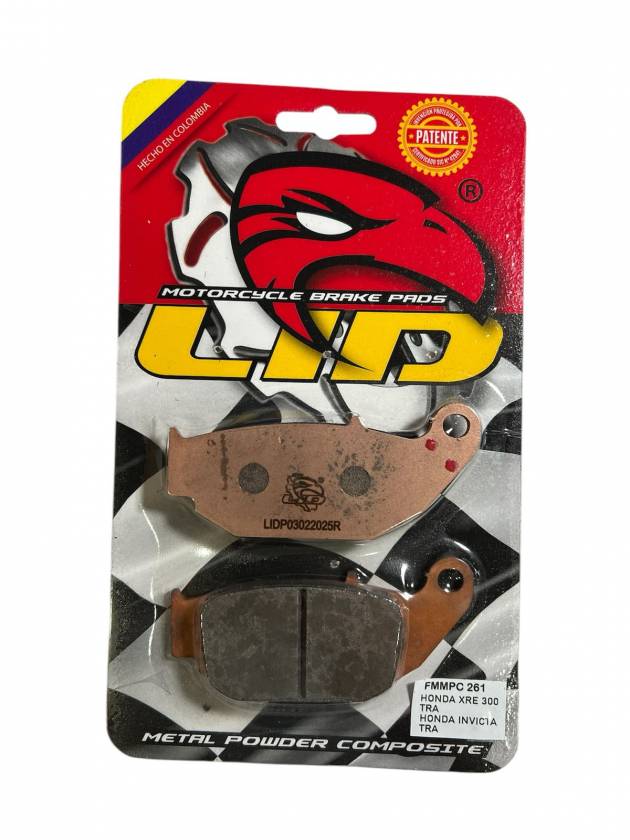 Pastillas de freno TRASERAS para moto LID RACING PREMIUM para HONDA CRF