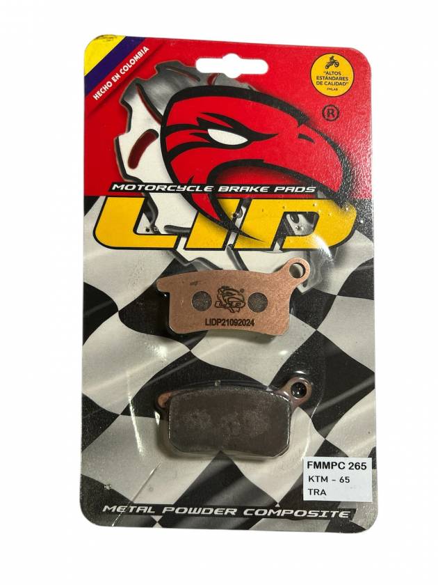 Pastillas de freno TRASERAS para moto LID RACING PREMIUM para HUSQVARNA MINI CROSS