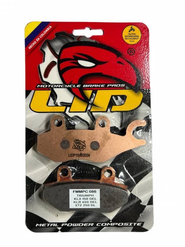 Pastillas de freno DELANTERAS para moto LID RACING PREMIUM para KAWASAKI KLR 650