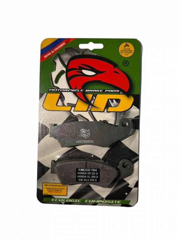 Pastillas de freno DELANTERAS para moto LID RACING ECO para HONDA XR 125