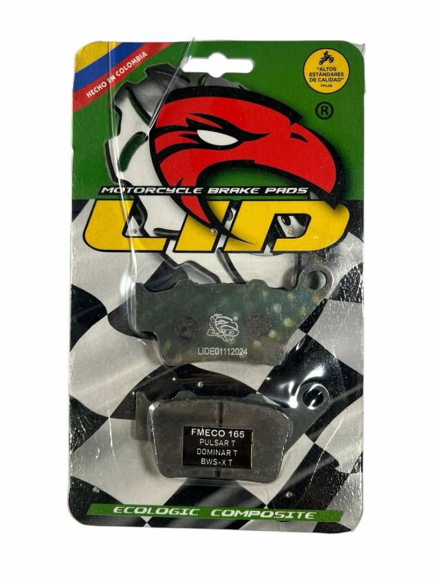 Pastillas de freno TRASERAS para moto LID RACING ECO para BAJAJ PULSAR NS 200