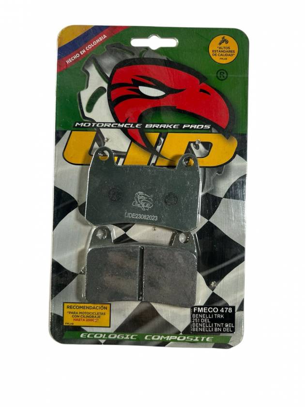 Pastillas de freno DELANTERAS para moto LID RACING ECO para BENELLI TNT DEL